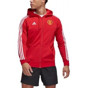 Adidas Red Manchester United Zip Hoodie NWT